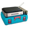 Plancha à gaz Barbecue grill 2100W Cuisson 30 x 24cm Piezo + 4 cartouches gaz + Mallette ALPEN