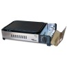 Plancha à gaz Barbecue grill 2100W Cuisson 30 x 24cm Piezo + 4 cartouches gaz + Mallette ALPEN