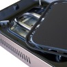 Plancha à gaz Barbecue grill 2100W Cuisson 30 x 24cm Piezo + 4 cartouches gaz + Mallette ALPEN