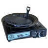 Réchaud à gaz portable 2200W Etna + Plaque Grill Barbecue Camping Allumage Piezo Mallette INTEC