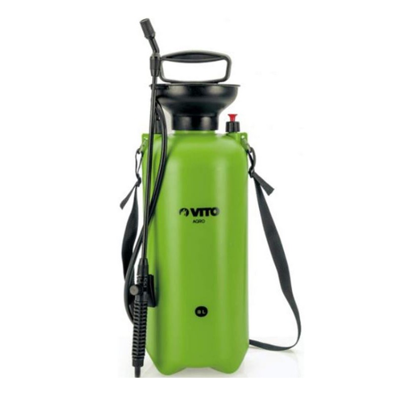 Pulvérisateur 8L lance 60cm poignée tuyau 1.20m pression manuelle Spray et Jet VITO