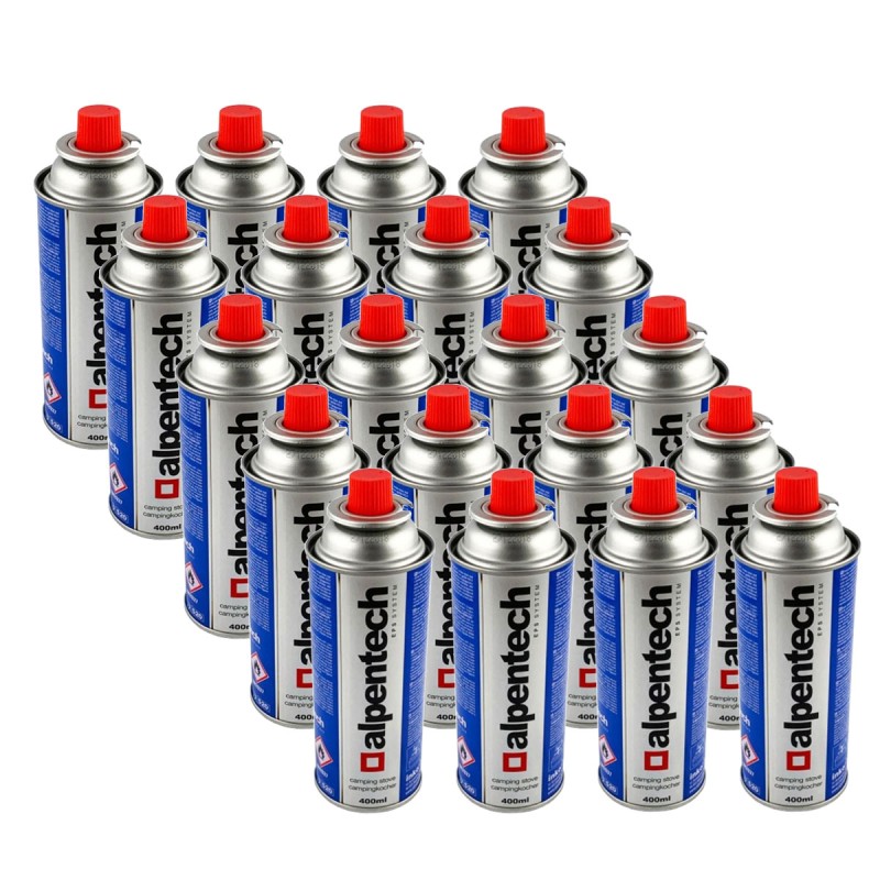 Pack de 20 Cartouches de gaz 250g butane Camping Butane ALPENTECH