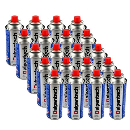 Pack de 20 Cartouches de gaz 250g butane Camping Butane ALPENTECH