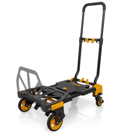 Diable pliant de démenagement Chariot de manutention 2 Positions Charge 137 KG Max Roues pivotantes VITO