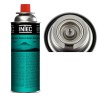 Pack 16 Bouteilles de gaz Butane 227gr Cartouche gaz Camping Compacte Encliquetable Réchaud Désherbeur Barbecue INTEC
