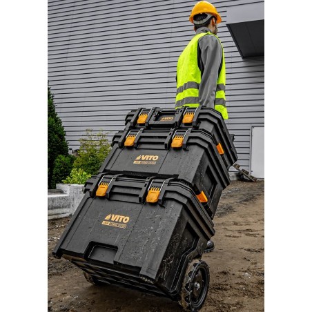 Boite à outils sur roues Servante mobile de 3 Caisses à outils Amovibles VITO