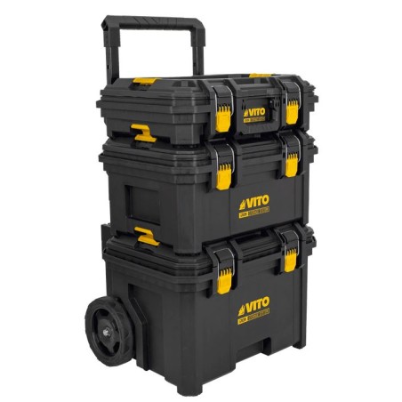 Boite à outils sur roues Servante mobile de 3 Caisses à outils Amovibles VITO
