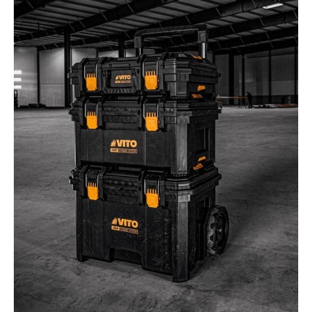 Boite à outils sur roues Servante mobile de 3 Caisses à outils Amovibles VITO