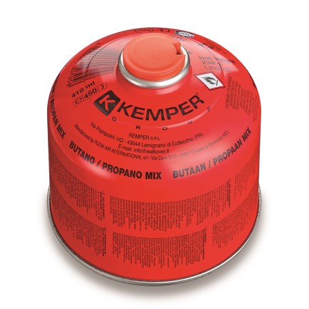 Cartouche de gaz 230g Propane/Butane 7/16 Réchaud camping Résistant basses températures EN417 KEMPER