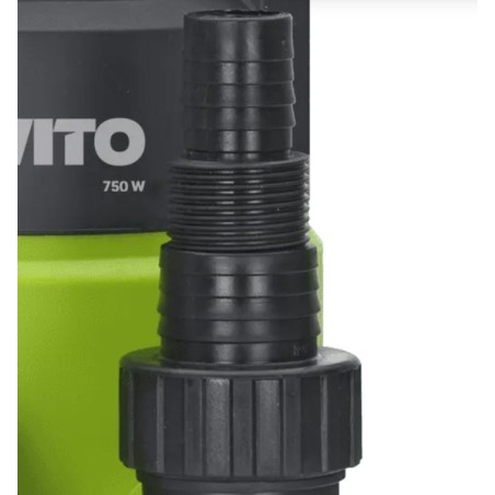 Pompe de relevage Eaux usées 750W Câble 10m Égouts, Caves innondées, eaux sanitaires VITO