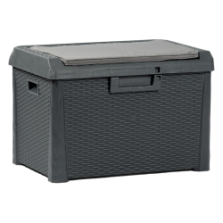 Coffre de jardin 125L Gris...