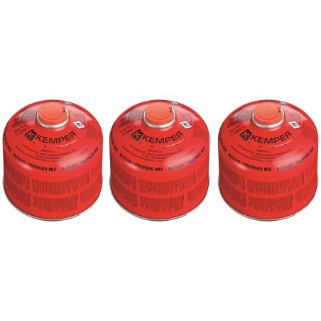 Pack 3 Cartouches de gaz 230g Propane/Butane 7/16 Réchaud camping Résistant basses températures EN417 KEMPER