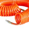 Tuyaux air comprimé PU 15 mètres 12 bar 2 raccords + 2 écrous fraisés