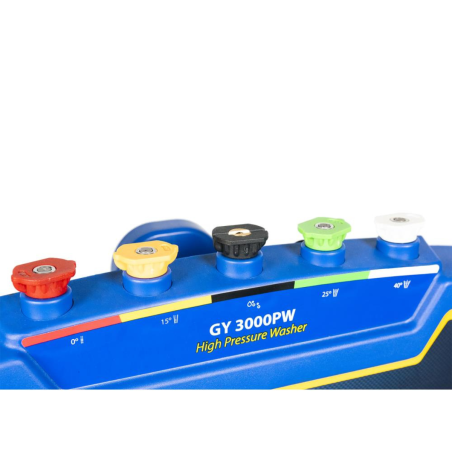 Nettoyeur Haute Pression Thermique 4100W 206 bar Débit 570L/h Essence 5 buses Tuyau 8 m Goodyear