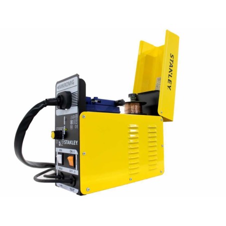 Poste à souder Mig-Mag No gas Stanley Mikromig Câble de masse, Torche, fil fourré et masque de soudage