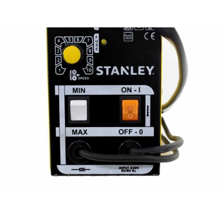Poste à souder Mig-Mag no gas Stanley Mikromig Câble de masse, Torche, fil fourré et masque de soudage