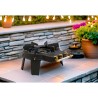 Rechaud gaz Traiteur Fonte véritable 9.8 kw 4 pieds 3 robinets + Tuyau gaz et détendeur