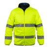 Veste de sécurité Hiver haute visibilité Taille M Réversible Jaune/noir 2en1Bandes reflechissantes VITO Dual