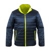 Veste de sécurité Hiver haute visibilité Taille XL Réversible Jaune/noir 2en1Bandes reflechissantes VITO Dual