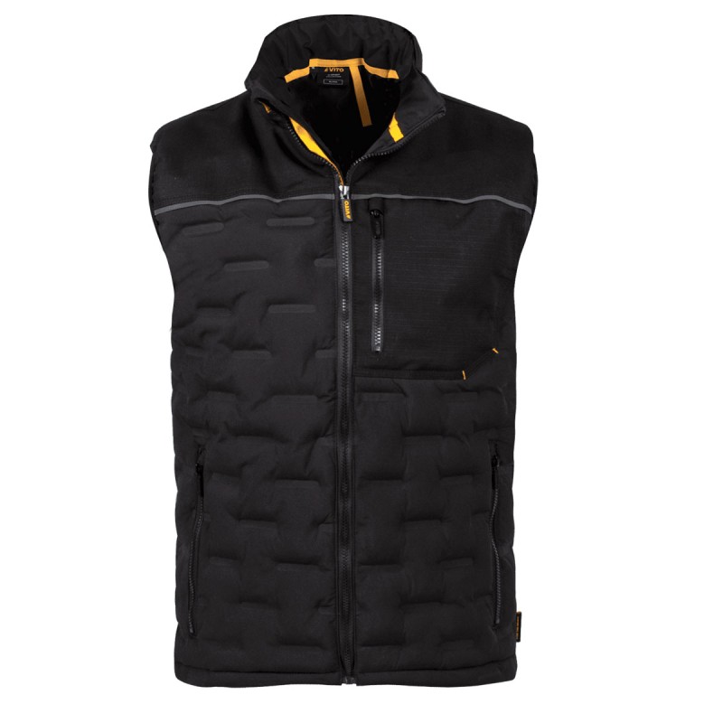 Gilet de travail sans manche Noir Taille M Doudoune Tissu Respirant VITO