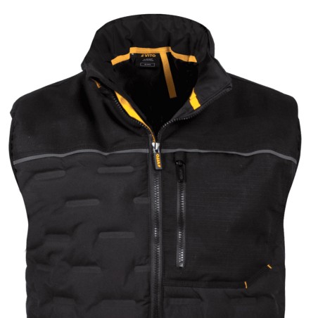 Gilet de travail sans manche Noir Taille XL Doudoune Tissu Respirant VITO