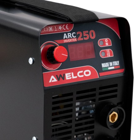 Poste à souder inverter ARC 250 Soudure à l'arc acier-fonte-inox diam 1.6 - 5 mm MMA Professionnel AWELCO