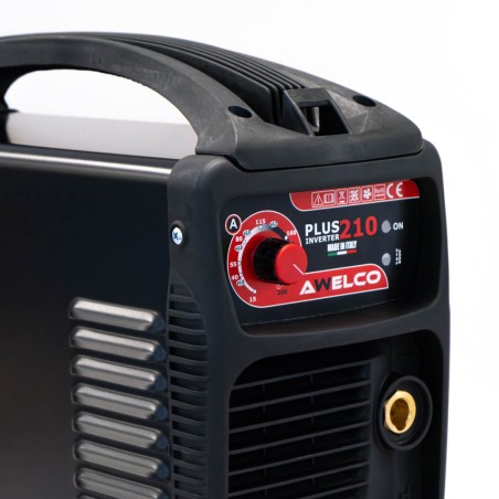 Poste à souder Inverter 200A Soudage 100% + Cagoule LCD 9/13 Awelco Plus 210