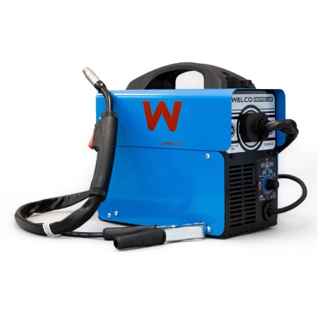 Poste à souder à fil Mig sans gas Easymig 100 Inverter Synergique Régulation automatique Poids 6.1Kg AWELCO