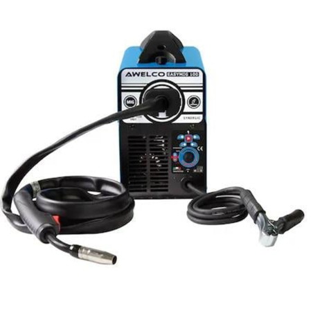 Poste à souder à fil Mig sans gas Easymig 100 Inverter Synergique Régulation automatique Poids 6.1Kg AWELCO