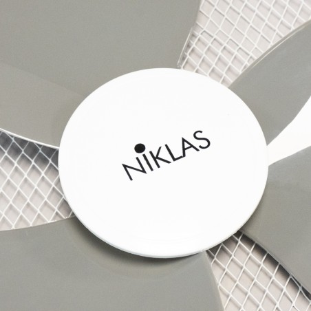 Ventilateur sur pied 45W Mat télescopique 1.30m 3 vitesses 40 cm NIKLAS