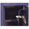 Armoire Coffre fort 3 Fusils avec Coffre Trésor Porte-Fusils Armurerie 24 x 24 x 143 cm BRIXO