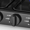 Plaque de cuisson gaz 4 feux 8800W Table de cuisson portable  +  Tuyau gaz Butane/Propane Bruleurs inox INTEC