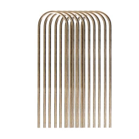 Lot de 10 piquets de fixation 10 cm en U pour toiles de paillages jardin Fixation pour paillis