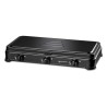 Réchaud gaz portable 3 feux 3450W Noir Couvercle Plaque de cuisson KEMPER