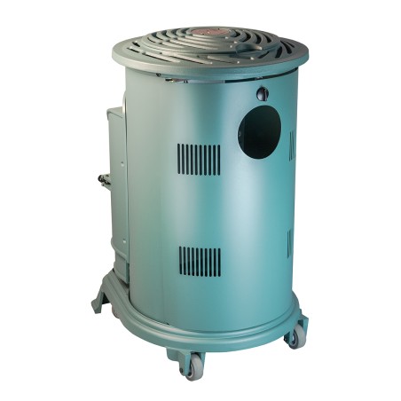 Poêle à gaz Fonte véritable 3.4KW VERT Chauffage à gaz Effet feu de bois Provence UNIVERSAL