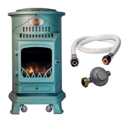 Poele à gaz 3,4 KW Vert...