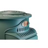 Poele à gaz 3,4 KW Vert Fonte véritable Effet poêle à bois + Tuyau gaz + détendeur butane Provence UNIVERSAL