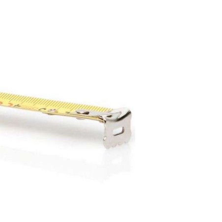 Ruban Mètre rétractable 3M x 16mm Acier chromé Crochet et Bouton de blocage VITO