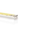 Ruban Mètre rétractable 3M x 16mm Acier chromé Crochet et Bouton de blocage VITO