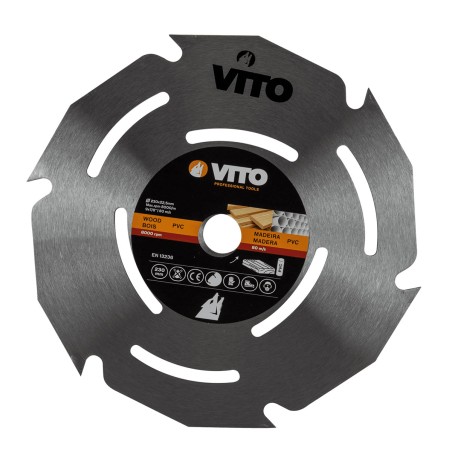 Disque coupe bois et PVC 230 x 1,8mm Meuleuses Alésage 22.5mm VITO