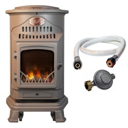 Poele à gaz 3,4 KW MARRON...