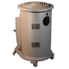 Poele à gaz 3,4 KW MARRON Effet poêle à bois Fonte véritable + Tuyau gaz + détendeur butane Provence UNIVERSAL