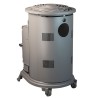 Poele à gaz 3,4 KW Gris Perle Effet poêle à bois Fonte véritable + Tuyau gaz + détendeur butane Provence UNIVERSAL