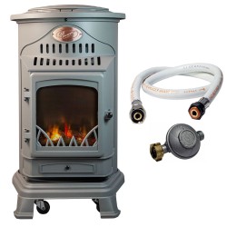 Poele à gaz 3,4 KW Gris...