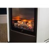 Chauffage à gaz 3.4 KW mobile Effet feu Blanc et Noir + Tuyau gaz + Détendeur butane Manhattan Sahara