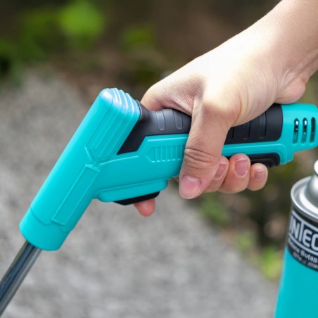 Désherbeur thermique Brule Herbes Allumage piezo + 4 cartouches 330gr + Adaptateur multi cartouches INTEC