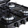 Plaque de cuisson gaz 4 feux 8800W Table de cuisson portable  +  Tuyau gaz Butane/Propane Bruleurs inox INTEC