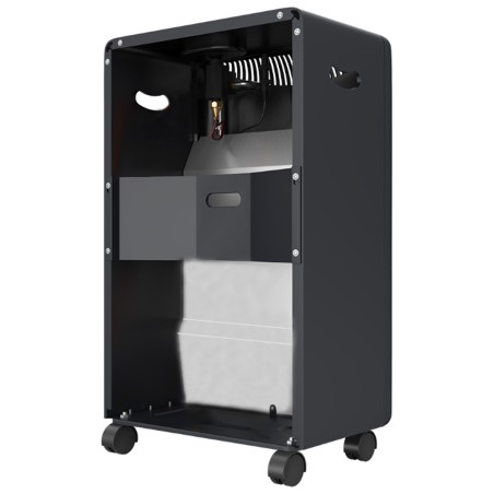 Poele à gaz Infrarouge 4200W Chauffage gaz intérieur 120m3 Chauffage d'appoint à gaz sur roulettes NIKLAS