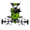 Motobineuse Diesel Moteur 4T 7 CV 246 cm3 Motoculteur avec fraises et butteur Démarrage électrique VITO
