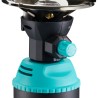 Rechaud gaz camping 1200W piezo Coque ABS + 8 Cartouches gaz 190 gr INTEC